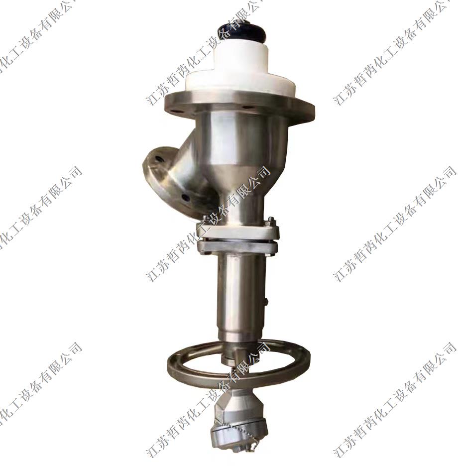 GMP不锈钢铠装搪玻璃放料阀